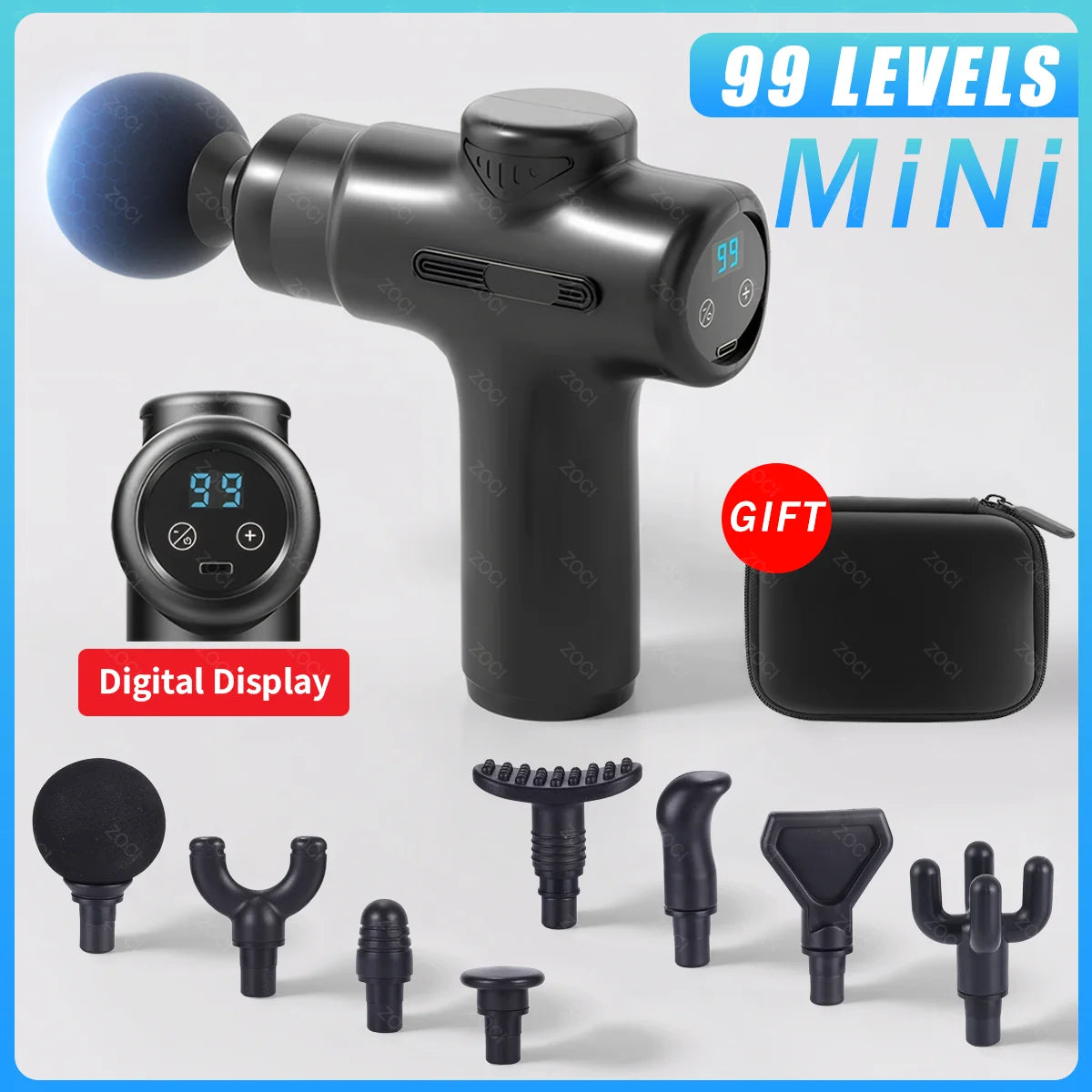 MiniEase 99-Level Digital Massage Gun